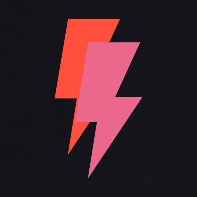 Pink and Orange Lightning Bolts Active by FnsShop